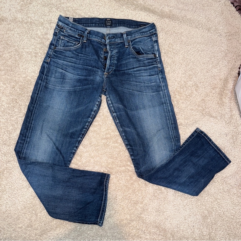 Citizens Of Humanity Dark Blue Straight Jeans